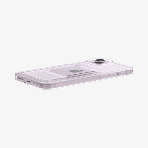 ACS04832 - iPhone 14 Pro Max Case Crystal Slot in crystal clear showing the back with card in slot